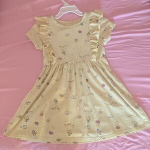 Disney Yellow Kids Dress with Ruffles